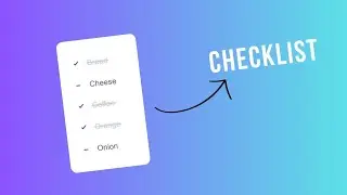 Create a Dynamic Checklist using Html and CSS