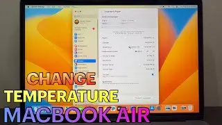 How to Change Temperature on MACBOOK AIR