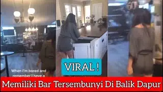 Viral Wanita Buka Pintu Rahasia di Dapur, Ternyata Jadi Akses Bar Tersembunyi