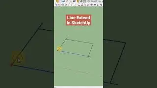 Line Extension In Sketchup with 1001bittools 