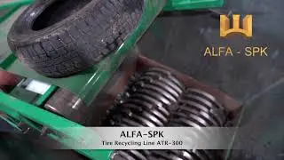 Tire recycling equipment ATR-300 / crumb rubber / Mini tire recycling plant ATR-300