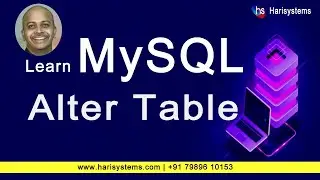 Alter database table columns | database table alter command | sekharmetla | Harisystems