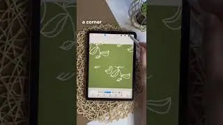How to Create a Seamless Leaf Pattern in Procreate (quick tutorial) #shorts