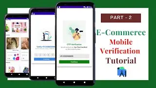 android mobile verification using firebase in android studio|Part-2|ecommerce #SolutionCodeAndroid.