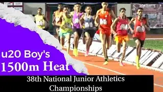 1500m Heat u20 Boys | 38th National junior Athletics Championships,2023