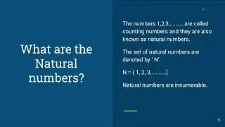 BASIC MATHEMATICS CONCEPTS :- NUMBERS AND ITS TYPES.