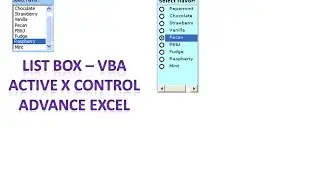 Excel Programming - Activex controls - List Box