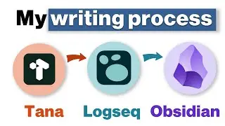 My writing process | Tana + Logseq + Obsidian