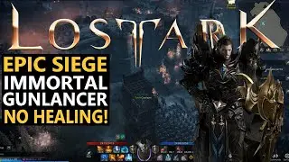 Lost Ark Immortal Gunlancer (Warlord)  Glorious Wall First Clear Without Healing. Build included.