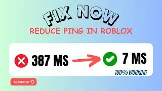 How to Fix High Ping in Roblox (NEW*) | Lower PING Roblox(100% WORKING)