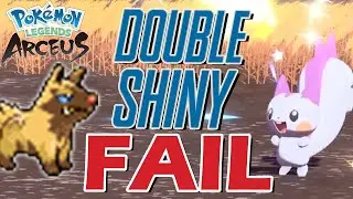 I Failed TWO Shinies!! One Full Odds Shiny Fail!  | Pokemon Legends Arceus