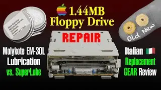 Gear FIX & Molykote LUBE of Apple 1.44MB Floppy Drive [MP-F75W-02G]