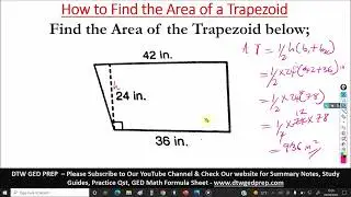 How to find the Area of a Trapezoid