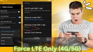 Force LTE Only (4G/5G)