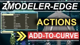 ZBrush - ZModeler Edge(Actions) - Add-To-Curve