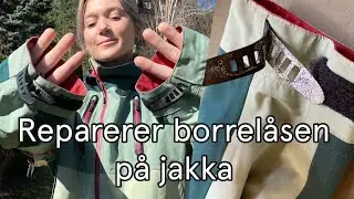 REPARER jakke med ødelagt borrelås i ermene