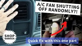 A/C Fan shutting off randomly? How to fix on a 2005 Chevy Suburban