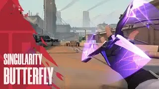 SINGULARITY BUTTERFLY KNIFE SKIN GAMEPLAY - VALORANT SINGULARITY 2.0 SKINS GAMEPLAY