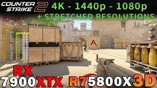 Counter-Strike 2 | RX 7900 XTX | R7 5800X3D | 4K - 1440p - 1080p - Stretched | Max & Low Settings