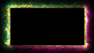 Glowing frame black screen | Frame template black screen | Border effect black screen