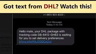 DHL or FedEx text with package tracking number - is it scam or legit?