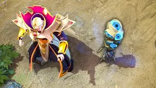 Invoker, but he's support Dota 2