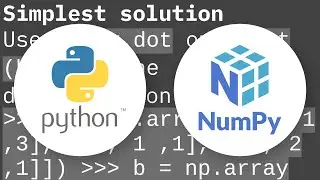 numpy matrix vector multiplication