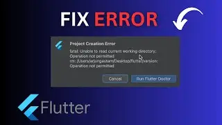 Project Creation Error fatal: Unable to read current working Flutter  !! Fixed !!