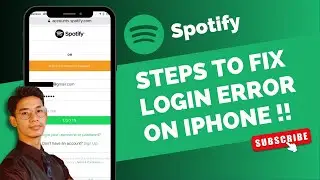 Spotify - Fix Login Error on iPhone !
