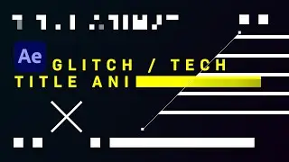Glitch Tech Title Animation | After Effects Tutorial