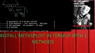 Install Metasploit In Termux With 2 Methods without root | Termux | Metasploit