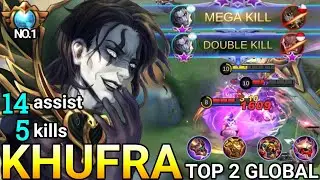 supreme no.1 khufra‼️khufra top global best build 2021 | khufra top global gameplay | mobile legends