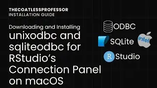 Installing unixodbc and sqliteodbc using Homebrew on macOS to setup SQLite for RStudio's Connections