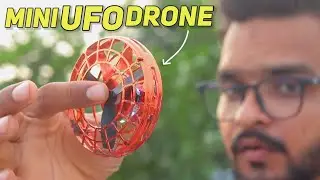 Mini UFO Flying Spinner Unboxing & Review || mini drone spinner | ufo flying toy