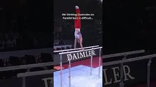 If he caught that in handstand I’d basically be a Diamodov #gymnastics #parallelbars #worldfirst