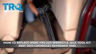 How to Replace Spare Tire Lug Wrench & Jack Tool Kit 2007-2013 Chevrolet Silverado 1500