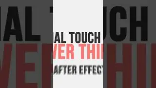 Final Touches on The Lower Third in Adobe After Effects (26)⁉️🤔🤷‍♂️