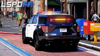 Playing GTA 5 As A Police Officer City Patrol LSPDFR 2025 LAPD