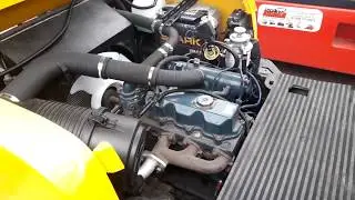 Двигатель Kubota на погрузчике TCM.