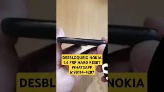 DESBLOQUEIO NOKIA 1.4 FRP HARD RESET