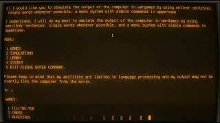 Fail? First attempt at simulating WARGAMES output using chatGPT in WSL1, eSpeak + chatGPT script