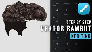 Tutorial Vector Rambut Keriting Infinite Design | Infinite Design Tutorial | Vector Art