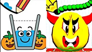 Draw To Smash VS Happy Glass Logic Gameplay Walkthrough Puzzle Wo