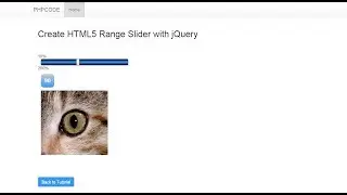 Create HTML5 Range Slider with jQuery