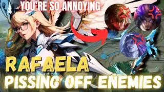 HOW TO ANNOY ENEMIES USING RAFAELA || RAFAELA BEST BUILD 2024 || MOBILE LEGENDS