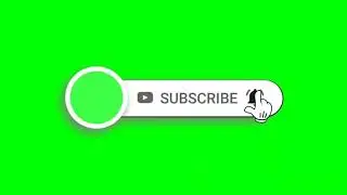 copyright free green New subscribe button and bell icon green screen _ green screen subscribe button
