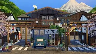 Japanese Townhouse • The Sims 4 • No CC | Speed Build