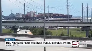 VIDEO: Charleston harbor pilot receives award after ship stuck in ‘full throttle’