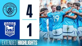 EXTENDED HIGHLIGHTS | MAN CITY 4-1 IPSWICH TOWN | Haaland hat-trick seals win & Gundogan returns!