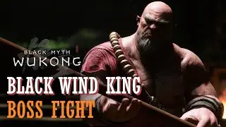 Black Myth Wukong -  Black Wind King Boss Fight (2K 60FPS)